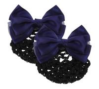 BESTYASH Lot de 2 Couvre-Chignon en Tissu Nœud Accessoires pour Cheveux Chignon Pratique pour Infirmières Hôtesses de L'Air et Événements Formels