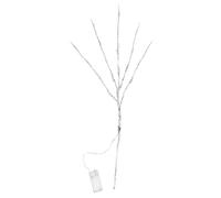 BESTYASH Lot De 2 Guirlandes Lumineuses LED Décoratives en Branche Argentée, Lumière Chaude, Plastique Et Fil De Fer, Accessoires Photo, Décoration Intérieure sans Piles, Vase Lumineux pour Maison