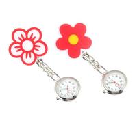 BESTYASH Lot De 2 Montres De Poche Électroniques pour Infirmière, Montre à Clip Rétractable, Boîtier Métal, Cadran Lumineux, Accessoire Médical Pratique pour Travail Hospitalier