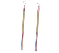 BESTYASH Lot de 2 Outils à Cuticules en Acier Inoxydable Dissolvant de Cuticules pour Ongles Poussoir à Ongles Professionnel Accessoire de Manucure Pratique à Transporter