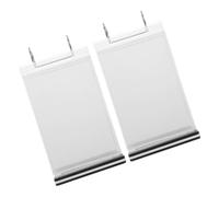 BESTYASH Lot de 2 Porte-menus Commerciaux Rabattables 10x20 Cm, Support de Panneau de Table Vertical Transparent, Organiseur de Bureau Polyvalent pour Restaurant et Bar, Affichage Menu