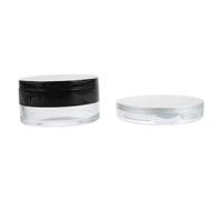 BESTYASH Lot de 2 Sets de Conteneurs de Portable Miroir et Houppette 20G Étui à pour Maquillage pour Voyage et Stockage Cosmétiques