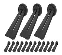 BESTYASH Lot de 20 Chevalets pour Cadres Photo Noirs Petits en Plastique Résistant, Support D’œuvre D’Art de Table, Support Arrière Pivotant pour Exposition de Photos et Affiches,