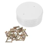 BESTYASH Lot de 20 Couvercles de Panneau Électrique Ronds en Plastique Blanc, Plaques de Recouvrement pour Interrupteurs, Protection de Câblage pour Maison et Bureau, Cache-bouton