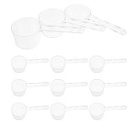 BESTYASH Lot de 20 set de Mini Cuillères Doseuses Multifonctions en Plastique Transparent 118 G avec Graduation Précise Doseur de Protéines Mélangeur pour Masques Faciaux et Réutilisable