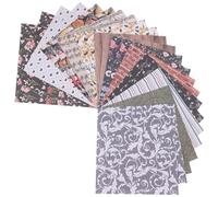 BESTYASH Lot de 24 Feuilles de Papiers à Scrapbooking Vintage pour Diy, Papier Léger et Robuste Motifs D'insectes Ailés et Partitions, pour Albums et Décorations Créatives