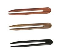 BESTYASH Lot de 3 Épingles à Cheveux Vintage de U, Ébène Noir, Accessoires Coiffure Rétro pour Femmes, Maintien Cheveux, Chignon, Usage Quotidien Couleur Aléatoire