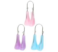 BESTYASH Lot de 3 Pinces à Nez en Silicone Souple Multicolores pour Rehausser, Remodeler et Corriger L’arête Nasale, Dispositif de Beauté pour Soin du Visage et Effet Remodelant Naturel