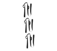BESTYASH Lot De 3 Sangles De Soutien Pour Les Jambes Élastiques Pour Exercices De Physiothérapie Pour Le Levage Des Jambes Le Pilates Le Yoga Pour Personnes Âgées Noir