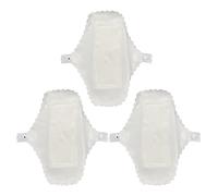 BESTYASH Lot de 3 Serviettes Menstruelles Réutilisables en Coton avec Couche Imperméable Serviettes Hygiéniques Lavables Respirantes 24 CM Protections Hygiéniques pour Grossesse et