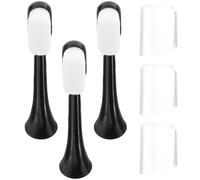 BESTYASH Lot de 3 Têtes de Brosse à Dents Souples Noires, Compatibles avec Brosses à Dents Électriques Adultes, Poils Doux pour Nettoyage Délicat, Accessoire de Remplacement pour Femmes