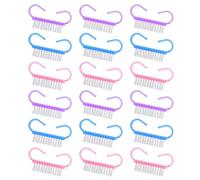 BESTYASH Lot de 30 Brosses à Ongles Petites en Plastique, Assortiment 3 Couleurs, Brosse Nettoyante pour Ongles Portable, Outil de Nettoyage de Manucure et Dépoussiérage, Accessoire