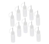 BESTYASH Lot De 30 Flacons De Colle À Embout Aiguille Flacons Souples Flacons Compte-Gouttes Flacons Distributeurs De Précision Flacons Applicateurs De Colle Rechargeables