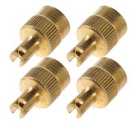 BESTYASH Lot de 4 Bouchons de Valve Métalliques Universels pour Pneus de Véhicules Lourds, Capuchons Résistants en Métal pour Voitures, Motos et Engins de Chantier, Protection