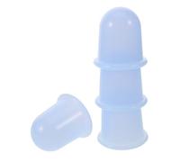 BESTYASH Lot De 4 Ventouses En Silicone Bleu, Massage Corporel Professionnel, Ventouses Portables Pour Musculaire Et Récupération Sportive, Kit Adapté Débutants Et Usage Domestique