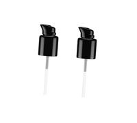 BESTYASH Lot de 5 Têtes de Pompe à Lotion Noir pour Bouteille, Accessoires en Plastique Faciles à Contrôler, Pompe de Remplacement Maison et Salle de Bain