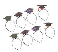 BESTYASH Lot De 8 Bandeaux De Remise De Diplôme Coiffe De Célébration Bonnet De Remise De Diplôme -Tête Bonnet De Tranchée Cerceau Pour Cheveux Décoration De Cheveux Mini