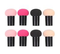 BESTYASH Lot de 8 Éponges de Champignon pour Maquillage Sec et Humide, Assortiment 4 Couleurs, Outils de Maquillage pour Femmes, Usage Quotidien et Nettoyage Facile