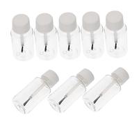 BESTYASH Lot De 8 Flacons Rechargeables Vernis à Ongles 20 Ml Transparent Avec Pinceau Brosse Pour Soin Des Ongles Accessoires Manucure Professionnelle