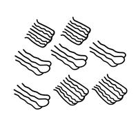 BESTYASH Lot De 8 Peignes À Cheveux Vintage Pinces À Cheveux Pour Chignons Accessoires Pour Cheveux Peignes Latéraux Pinces À Cheveux En Forme De U Peigne Décoratif Pince À Cheveux