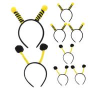 BESTYASH Lot de 8 Serrage-têtes D’abeille et Fourmi Jaunes et Noirs, Bandeaux Accessoires Cosplay Garçon et Filles, Bandeaux à Antennes Légers pour Fête D’halloween et Anniversaire