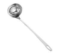 BESTYASH Louche Inox pour Sauce avec Bec Verseur, Grande Cuillère de Service, Long Manche, Pour Droitiers et Gauchers, pour Maisons et Restaurants, pour Soupe et Crêpes