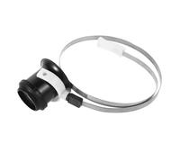 BESTYASH Loupe Montée sur Tête Horloger avec Anneau INOX, Grossissement 5X, Outil Réparation Montres Et Bijoux, Portable, Léger, Confort pour Bijoutiers Et Techniciens Electronics