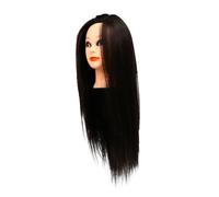 BESTYASH Mannequin De Coiffure Avec Cheveux Synthétiques Et Droits Pratique Pour De Salons Avec Support