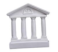 BESTYASH Maquette De Temple Grec en Résine Sculpture Décorative Style Romain Antique Décoration Intérieure pour Bureau Et Jardin Modèle Architectural De Saturne