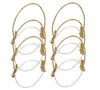 BESTYASH Mason Jar Handle Lot de 6 crochets multifonctionnels pour bocaux en corde de chanvre et acier inoxydable Installation facile pour organisation élégante de la cuisine