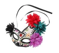 BESTYASH Masque De Fête Mexicain Pour Jour Des Morts Masque Floral Léger Demi-face Pour Halloween Et Célébrations Festives