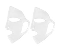 BESTYASH Masque Facial en Silicone Antidérapant Lot de 2 Couverture Complet Réutilisable Anti-Évaporation Confortable et Pratique pour Soins Peau