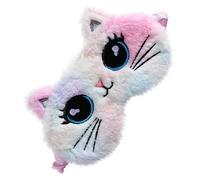 BESTYASH Masque Pour Yeux Peluche Cache-yeux Pour Dormir Motif Chat De Dessin Animé Bandeau Pour Yeux Pour Garçon Fille