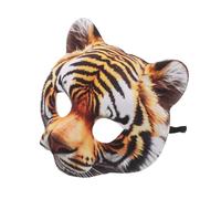BESTYASH Masque Tigre Demi-visage Confortable pour Halloween Carnaval et Cosplay Léger pour Soirées Mascarade et Fêtes Déguisées Adultes