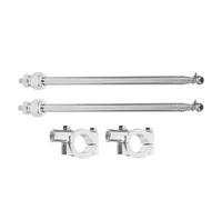 BESTYASH Mât de Drapeau Rétractable 2 Pièces pour Guidon Vélo en Acier 1,2 Mètre Installation Simple Adapté aux Accessoires pour Scooters