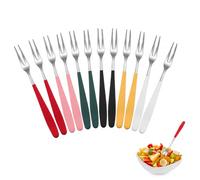 BESTYASH Mini fourchettes à dessert en acier inoxydable pour gâteaux, collations, fruits