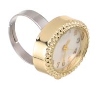 BESTYASH Mini Montre de Doigt Ovale en Acier Inoxydable, Style Antique | Affichage Réglable, Résistance à L'eau, Accès Rapide à L'heure, Design Ergonomique, Bijou Quartz pour Hommes
