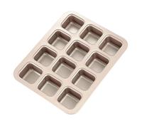 BESTYASH Mini Moule à Carré Antiadhésif Haute Température pour Muffins et Gâteaux Plateau de Cuisson Pratique et