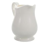 BESTYASH Mini Pot à Lait Céramique avec Poignée Verseuse pour Sauces et Lait Conteneur Classique Blanc pour Cuisine et Bureau