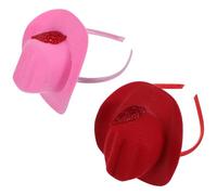 BESTYASH Mini Serrage-tête Chapeau de Cowgirl en Tissu Léger, Taille Unique, Lot de 2 Pièces pour Accessoires de Costume, Bandeaux Cowboy Féminins pour Fêtes, Carnaval et Déguisements