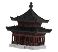 BESTYASH Miniature Pavilion Model Ancient Chinese Building Decor for Aquarium Desktop Landscape Ornament with Material and Authentic Traditional Design