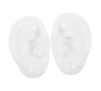 BESTYASH Modèle de Simulation Oreille Silicone pour Enseignement Réaliste avec Conduit Éducatif et Pratique Blanc