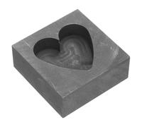 BESTYASH Moule Graphite Cœur pour Coulée de Métaux Précieux, Modèle Compact en Graphite, pour Fusion et Raffinage en Milieu Scolaire