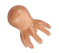 BESTYASH Octopus Scalp Massager Comb In Beech Wood Ergonomic Eight-legged Design For Gentle Hair Care Portable Lightweight Scalp Massage Tool For Office Travel And Daily Relaxation