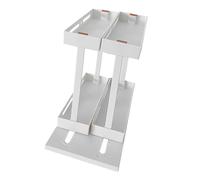 BESTYASH Organisateur sous Évier Cuisine Coulissant Niveaux Étagère De Rangement pour Bouteilles Assaisonnement