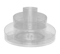 BESTYASH Organiseur De Maquillage Rotatif pour Table avec Support à Pinceaux Et Seau à pour Rangement De Cosmétiques Et Articles De Toilette Antidérapant