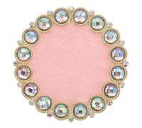 BESTYASH Palette De Nail Art Résine Avec Bord Doré Plaque De Pour à Et Affichage De Gel Outil De Peinture Pour Salons De