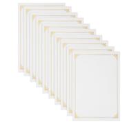 BESTYASH Papiers de certificat vierges 10pcs A4 imprimables pour certificats et diplômes, papier, simple et élégant, cérémonie de remise de prix