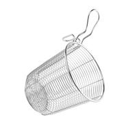 BESTYASH Passoire à Pâtes Acier Inoxydable avec Poignée Creuse Égouttoir pour Friture et Cuisson Panier Fin pour Nouilles et Aliments de Hot Pot Résistant et Facile à Nettoyer