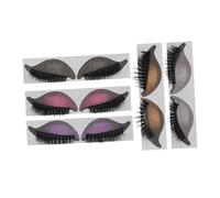 BESTYASH Patch pour Cils et Fard à Paupières 5 Paires Autocollants Maquillage Express Léger Femmes Soirée Confort Longue Tenue